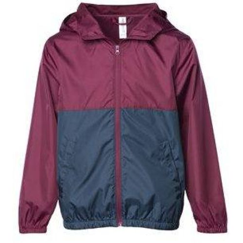 Youth Light Weight Windbreaker Zip Jacket