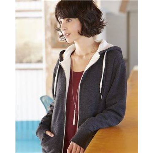 Unisex Sherpa-Lined Hooded Sweatshirt