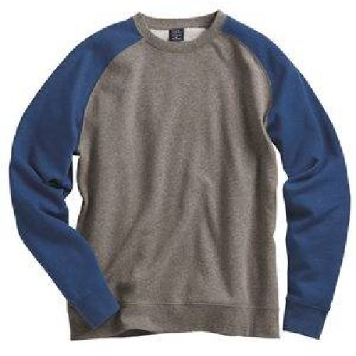 Fitted Raglan Crewneck Sweatshirt