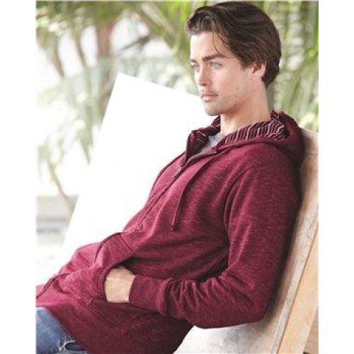 Baja Stripe French Terry Hooded Full-Zip Sweatshirt