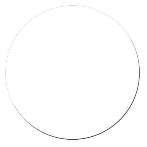 11in diameter metal print