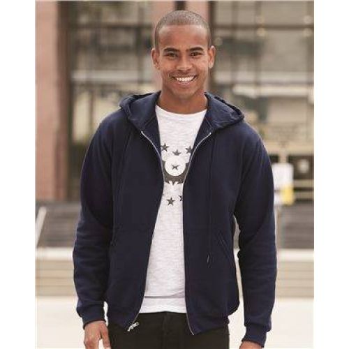 SUPER SWEATS Full-Zip Hooded Sweatshirt