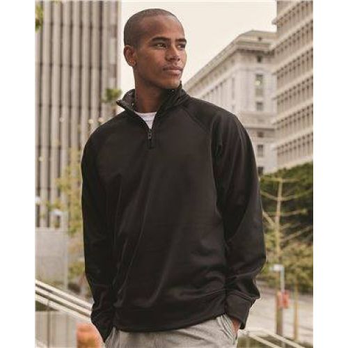 Dri-Power® Sport Quarter-Zip Cadet Collar Sweatshirt