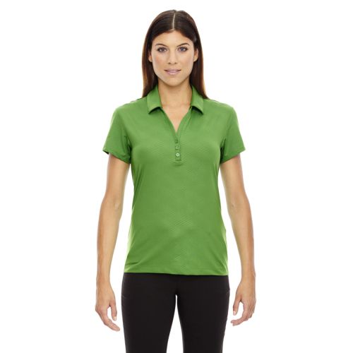 Ash City – North End Sport Red Ladies’ Maze Performance Stretch Embossed Print Polo