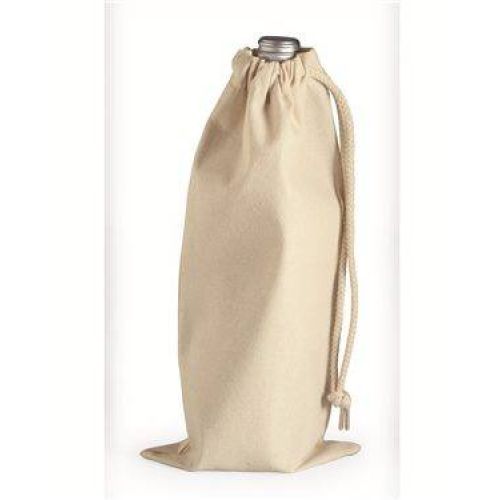 10 Ounce Cotton Canvas Drawstring Wine Bag