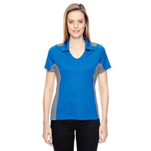 Ash City – North End Sport Red Ladies’ Reflex UTK cool.logik™ Performance Embossed Print Polo