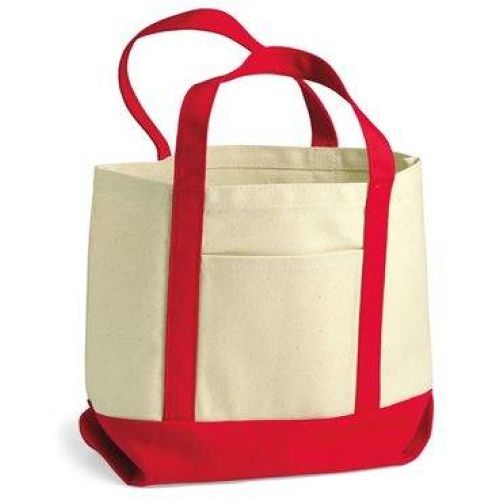8867 Liberty Bags 9 Ounce Small Cotton Canvas Boater Tote