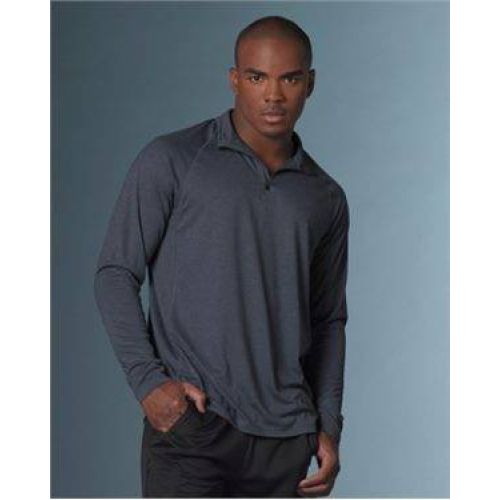 Heather Athletic Long Sleeve Quarter Zip