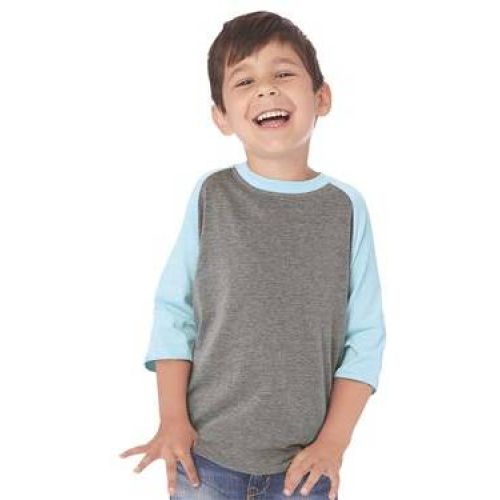 Next Level 3352 Youth CVC Three-Quarter Sleeve Raglan T-Shirt