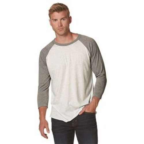 6051 Next Level Unisex Tri-Blend 3/4 Sleeve Baseball Raglan Tee