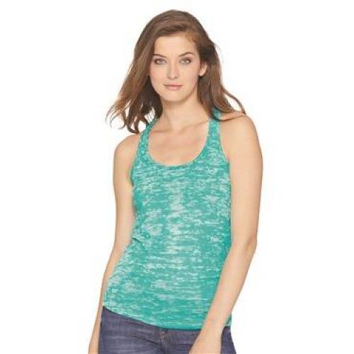 6533 Next Level Women’s Burnout Racerback Tank