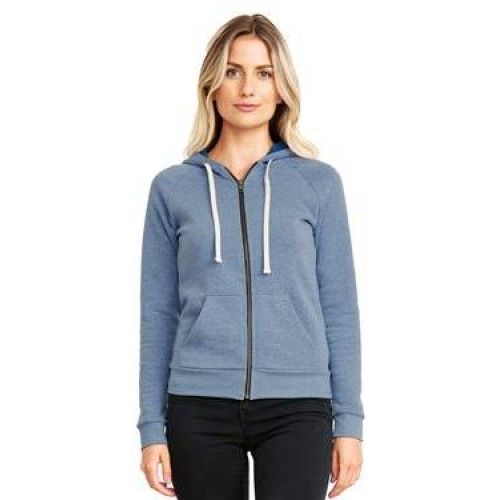 9603 Next Level Women’s PCH Raglan Zip Hoodie