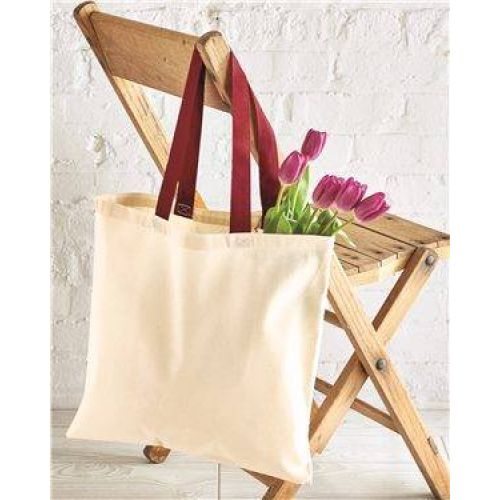 Contrasting Handles Tote