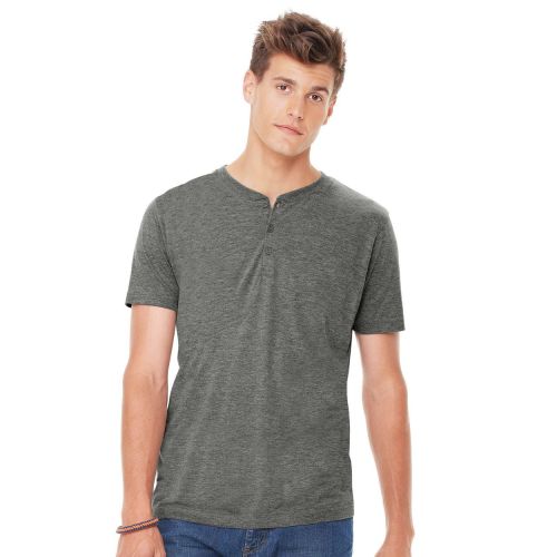 Bella + Canvas Men’s Triblend Short-Sleeve Henley