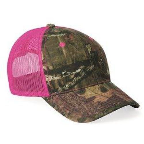 Camo Cap with Neon Mesh Back