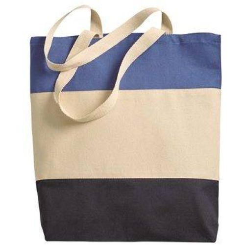 Canvas Tri-Color Tote Bag