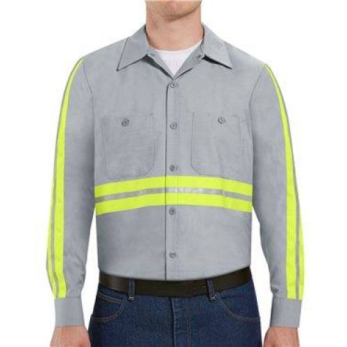 Long Sleeve Enhanced Visibility Industrial Work Shirt