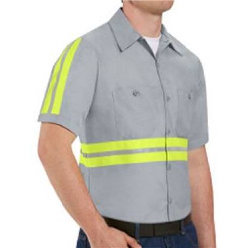 Enhanced Visibility Industrial Work Shirt Long Sizes
