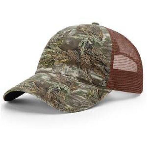 111P Richardson Camo Washed Trucker Cap