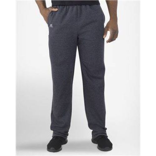 Cotton Rich Fleece Open Bottom Sweatpants with Pockets