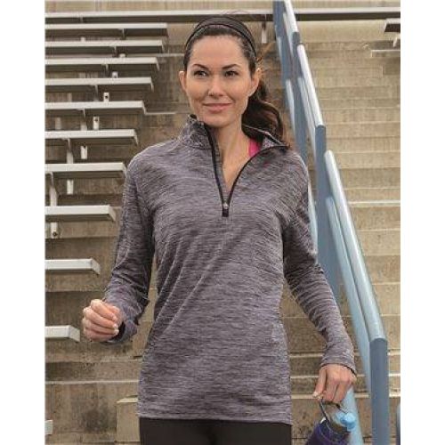 Women’s Striated Quarter-Zip Pullover