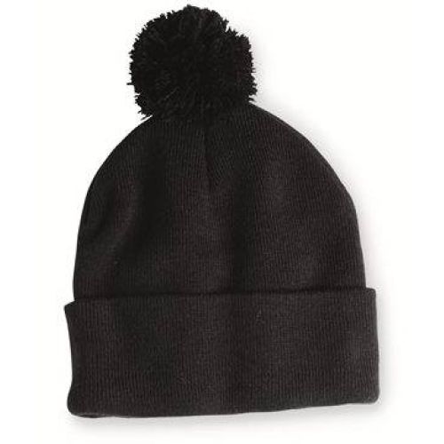 Pom-Pom 12″ Knit Beanie