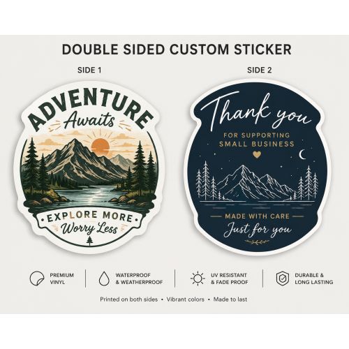 Custom double sided stickers