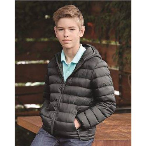 32 Degrees Youth Packable Hooded Down Jacket