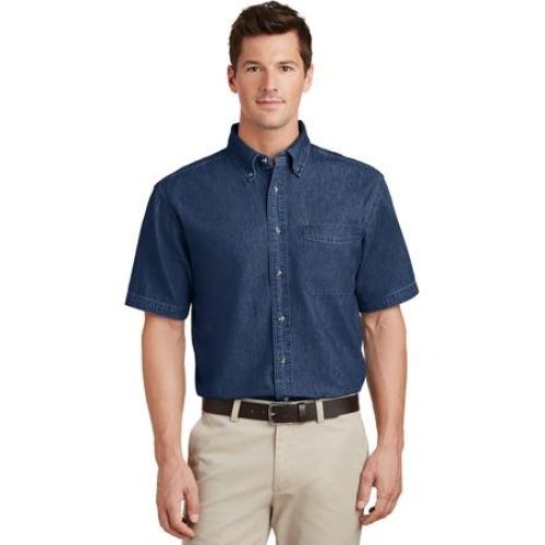 SP11 Port & Company – Short Sleeve Value Denim Shirt