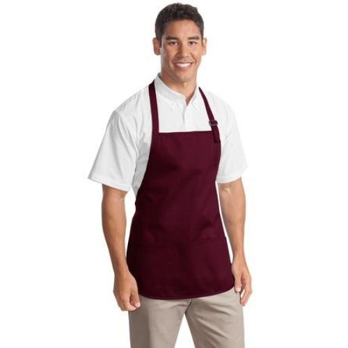 Port Authority Medium-Length Apron with Pouch Pockets