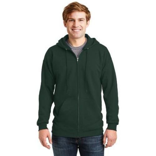 Hanes Ultimate Cotton - Full-Zip Hooded Sweatshirt - Shirt Lizard