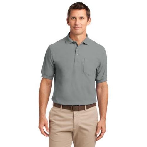 Port Authority Silk Touch Polo with Pocket