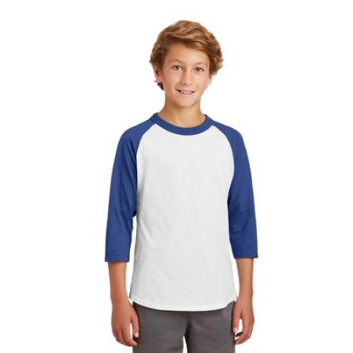 YT200 Sport-Tek Youth Colorblock Raglan Jersey