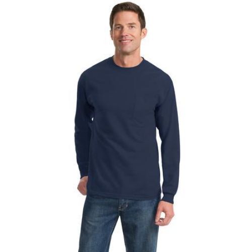 Port & Company PC61LSP Long Sleeve Essential Pocket Tee