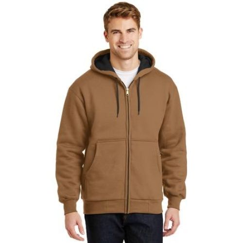 CornerStone – Heavyweight Full-Zip Hooded Sweatshirt with Thermal Lining