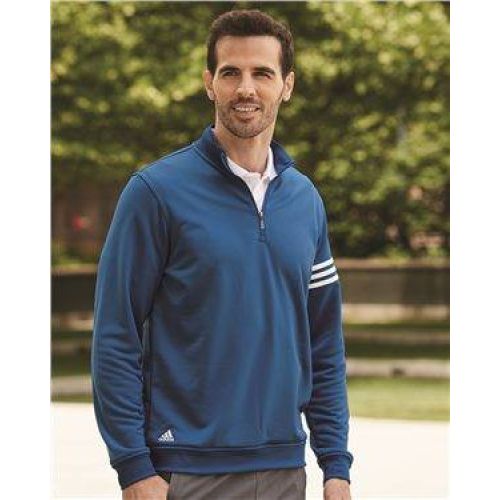 ClimaLite 3-Stripes French Terry Quarter-Zip Pullover