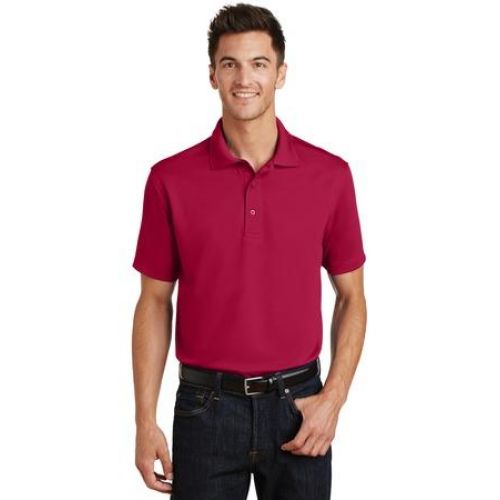 Port Authority Poly-Charcoal Blend Pique Polo