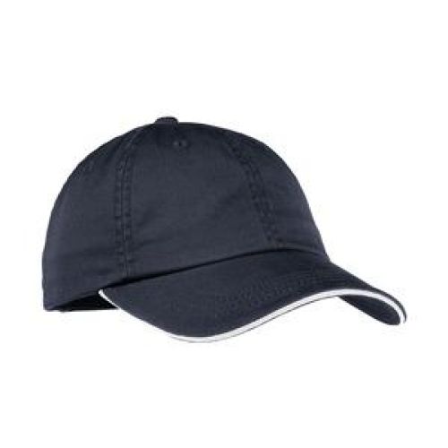 Port Authority Ladies Sandwich Bill Cap with Striped Closure