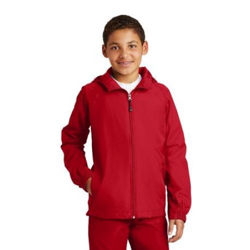 YST73 Sport-Tek Youth Hooded Raglan Jacket