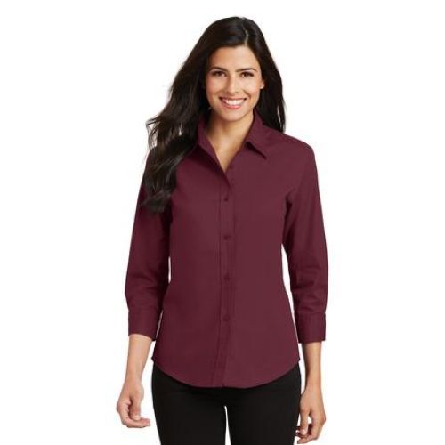 L612 Port Authority Ladies 3/4-Sleeve Easy Care Shirt