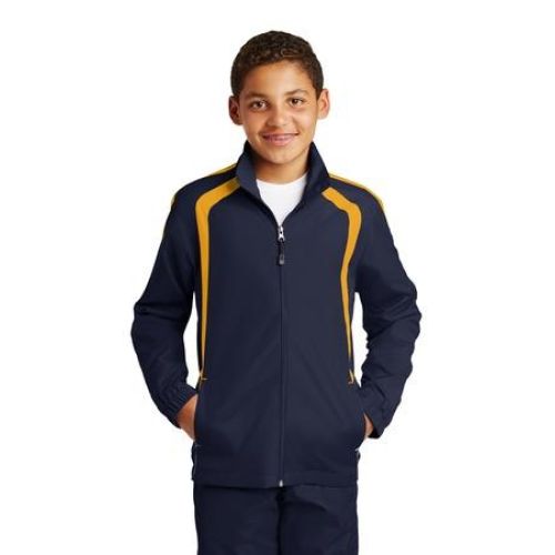 YST60 Sport-Tek Youth Colorblock Raglan Jacket