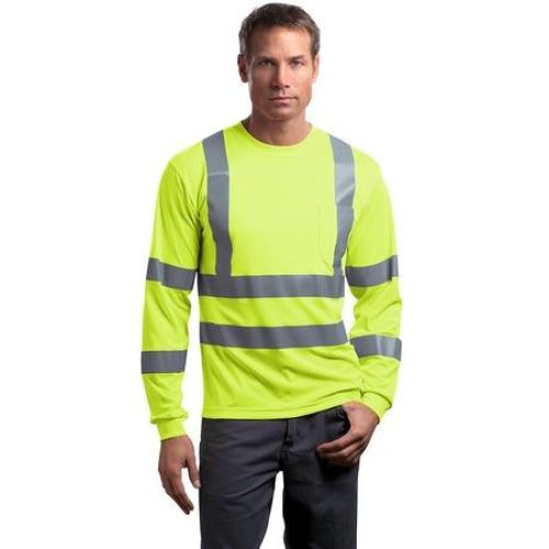 CornerStone – ANSI 107 Class 3 Long Sleeve Snag-Resistant Reflective T-Shirt