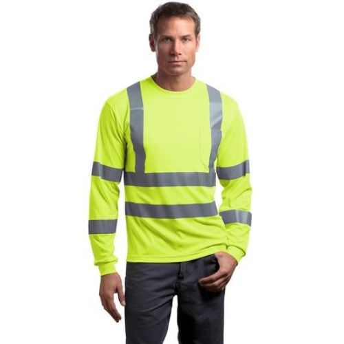 CornerStone – ANSI 107 Class 3 Long Sleeve Snag-Resistant Reflective T-Shirt