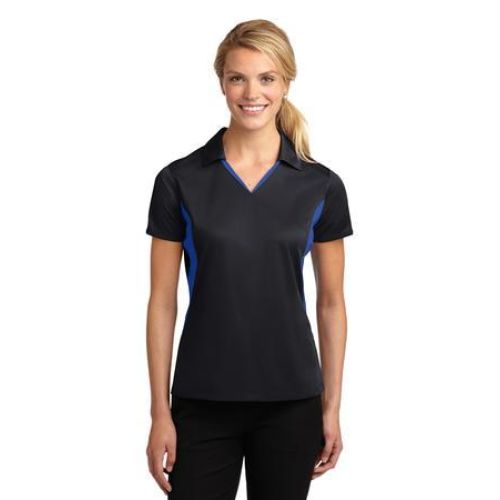 LST655 Sport-Tek Ladies Side Blocked Micropique Sport-Wick Polo