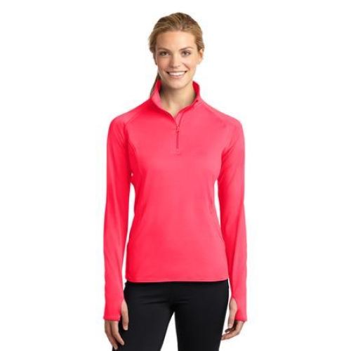 LST850 Sport-Tek Ladies Sport-Wick Stretch 1/2-Zip Pullover