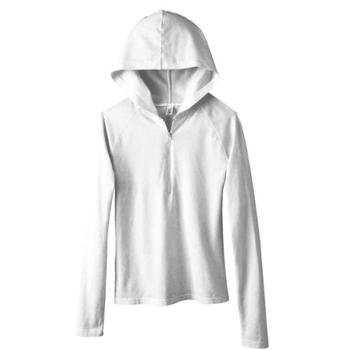 Bella Ladies’ Stretch Half-Zip Pullover Hood