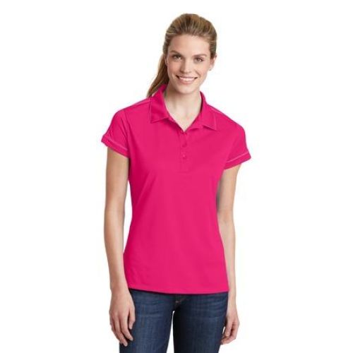 Sport-Tek Ladies Contrast Stitch Micropique Sport-Wick Polo