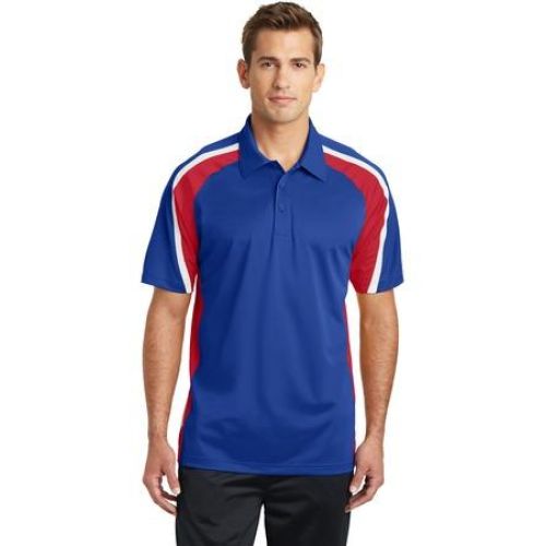 Sport-Tek Tricolor Micropique Sport-Wick Polo