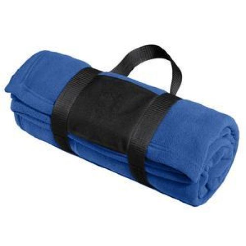 Port Authority Fleece Blanket with Carrying Strap