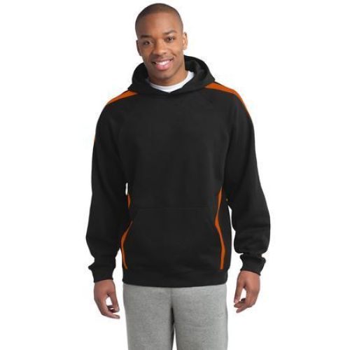 Sport-Tek Sleeve Stripe Pullover Hooded Sweatshirt